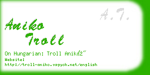 aniko troll business card